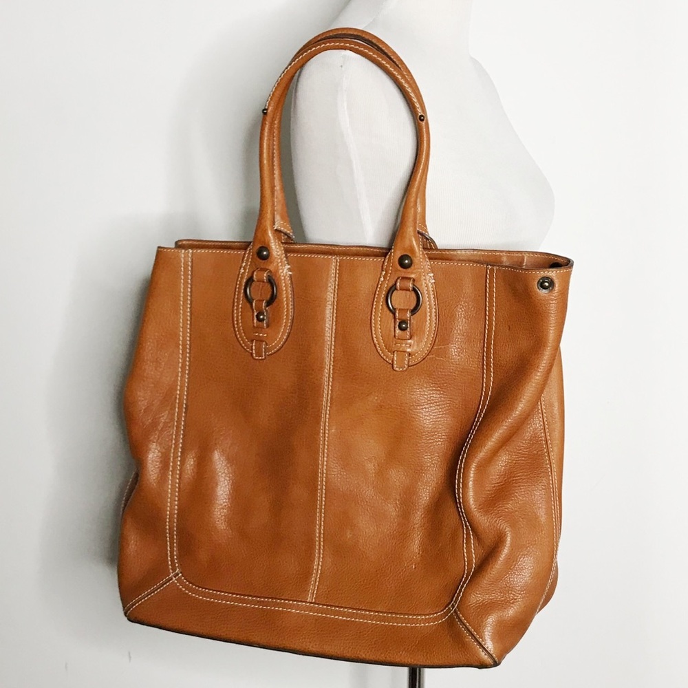 Banana Republic Tan Leather Large Tote
